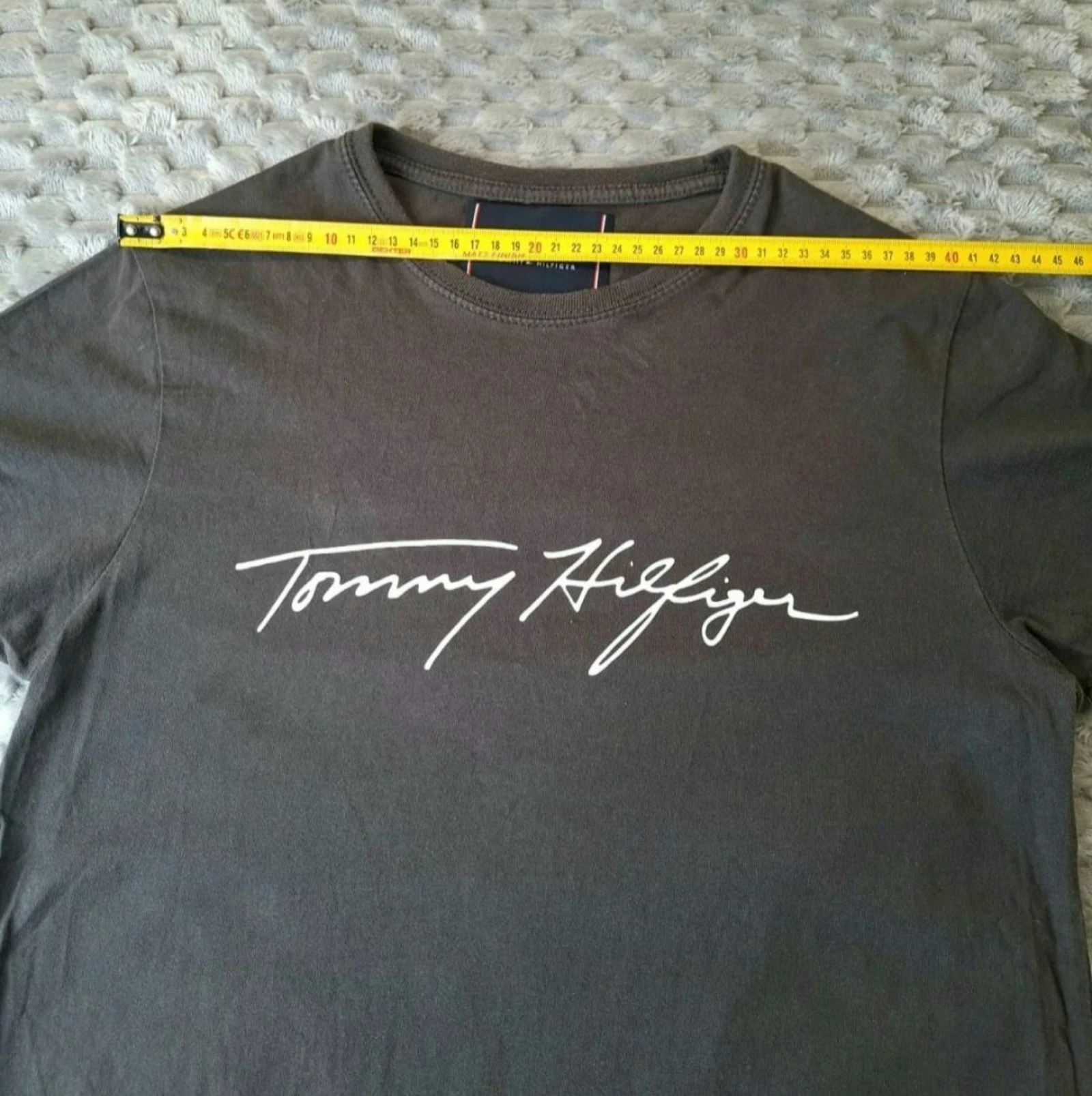 Tommy Hilfiger T-shirt Grey Casual Streetwear Y2K 2000s – photo 7